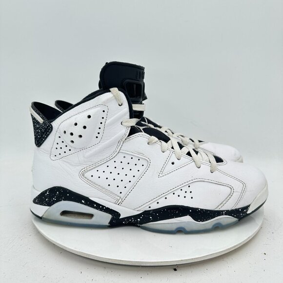 Nike Air Jordan 6 Retro Men Size 10.5 CT8529-112 Reverse Oreo White Black Shoes - Picture 4 of 11
